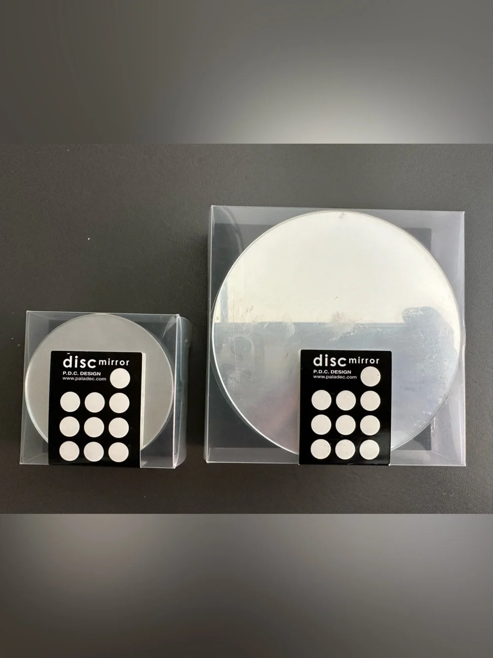 The Container Store Silver Disc Mirror Set